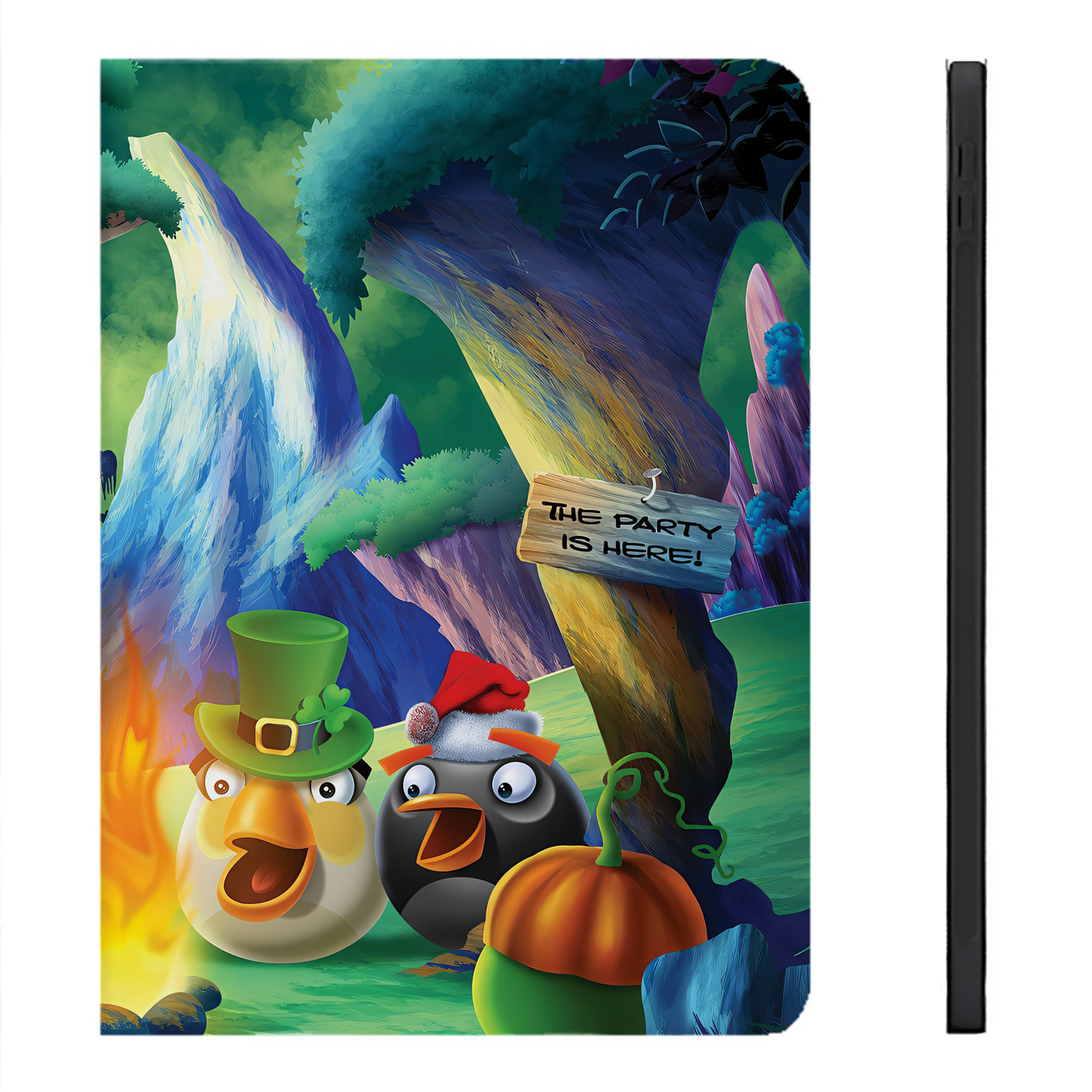 （画像用） Angry Birds アングリーバード IPadケース ペンホルダー付き ブックスタイルデザイン